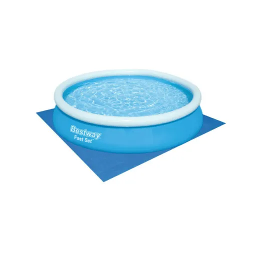 Picture of Pack BESTWAY Self-supporting round pool - Fast Set - 366 x 76 cm - Ground Cover - 366 x 366