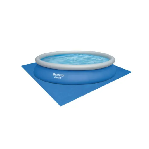 Picture of Pack BESTWAY Self-supporting round pool - Fast Set - 457 x 84 cm - Floor mat - 488 x 488 cm