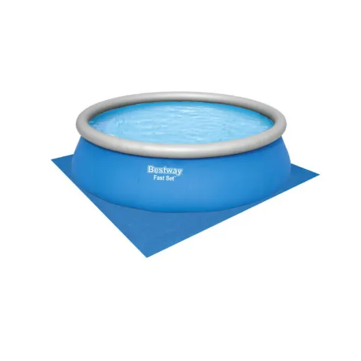 Picture of Pack BESTWAY Self-supporting round pool - Fast Set - 457 x 122 cm - Floor mat - 488 x 488 cm