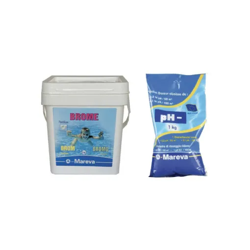 Picture of MAREVA Pack - Bromine Tablets - 5kg - pH Reducer - 1kg