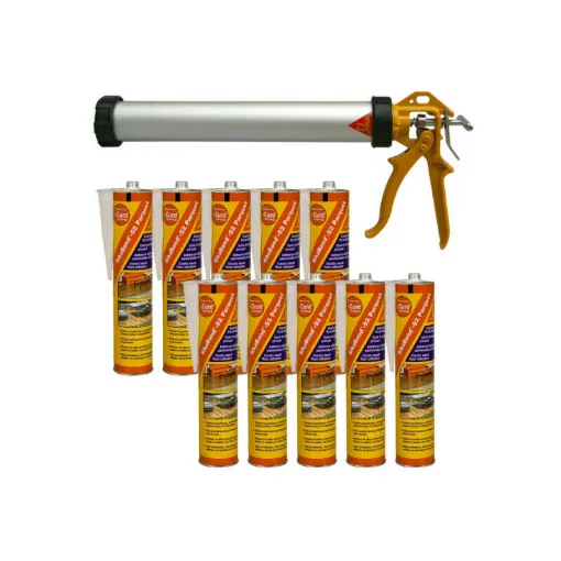 Picture of SIKA Pack - 10 elastic adhesives SikaBond 52 Parquet 300ml - MK 5C EVO gun