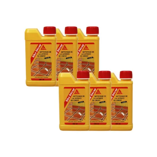 Picture of Set of 6 cement laitance removers - SIKA D�cap - Amber - 500ml