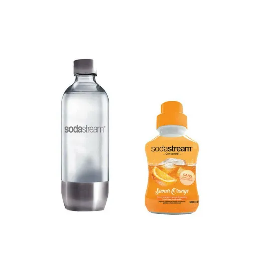 Picture of SODASTREAM Bottle Bottle Metal Base PET 1L - Orange Concentrate 500 ml