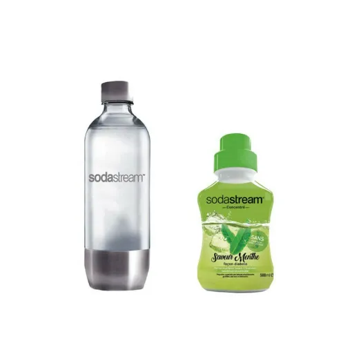 Picture of SODASTREAM Bottle Bottle Metal Base PET 1L - Mint Concentrate 500 ml