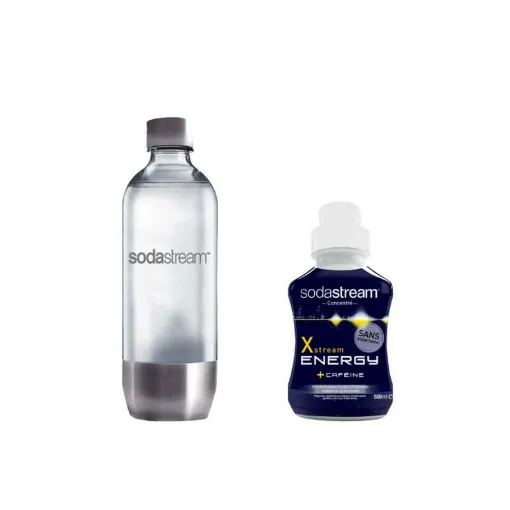 Picture of SODASTREAM Bottle PET Metal Base Pack 1L - Xtream Energy Concentrate 500 ml