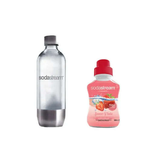 Picture of SODASTREAM Bottle Bottle Metal Base PET 1L - Strawberry Concentrate 500 ml