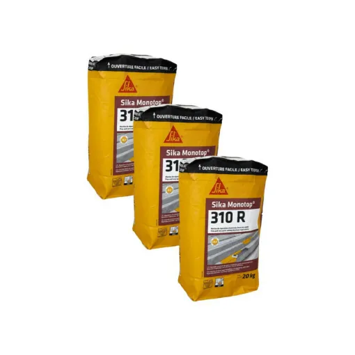 Picture of Set of 3 SIKA SikaMonoTop-310 R repair mortars - 20 kg - Grey