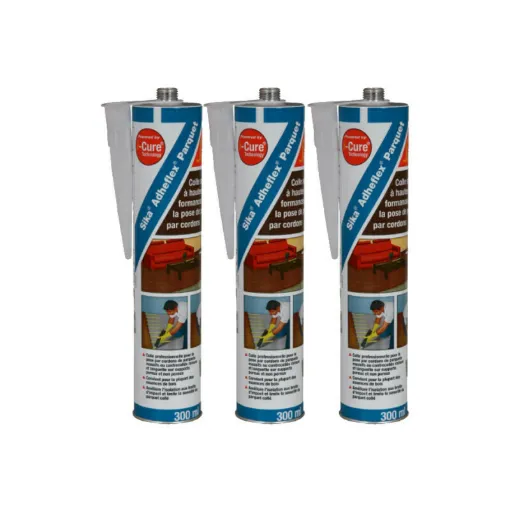 Picture of Set of 3 flexible adhesives SIKA Adheflex Parquet - 300 ml