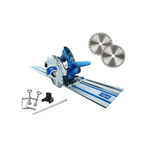 Picture of Pack SCHEPPACH Plunge Saw - 160mm - 1200W - PL55 - Accessory kit - 2 Blades 24-48 teeth