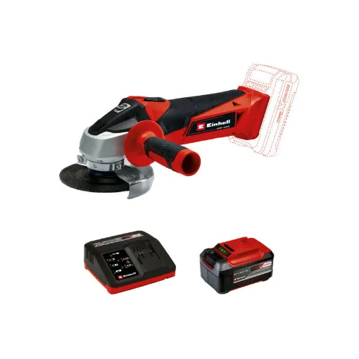 Picture of EINHELL 18V Power X-Change angle grinder - TC-AG 18/115 Li Solo - Starter Kit Power 5.2Ah