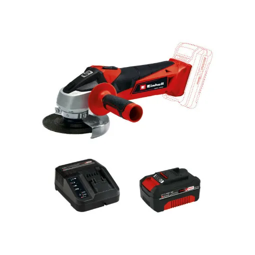 Picture of EINHELL 18V Power X-Change angle grinder - TC-AG 18/115 Li Solo - Starter Kit Power 4.0Ah