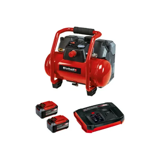 Picture of Pack EINHELL Compressor 18V Power X-Change - TE-AC 36/6/8 Li OF Set-Solo - 2 batteries 5.2 Ah Twinpack - 1 Booster charg