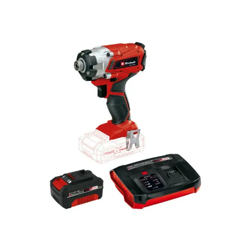 Picture of Pack EINHELL 18V Power X-Change - Impact driver - TE-CI 18/1 Li-Solo - 1 battery 4.0Ah - 1 Booster charger