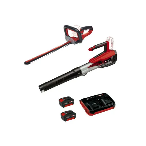 Picture of Pack EINHELL 18V Power X-Change - Blower GE-LB 18/200 Li E-Solo - Hedge trimmer ARCURRA - Starter Kit Power - 2 batterie