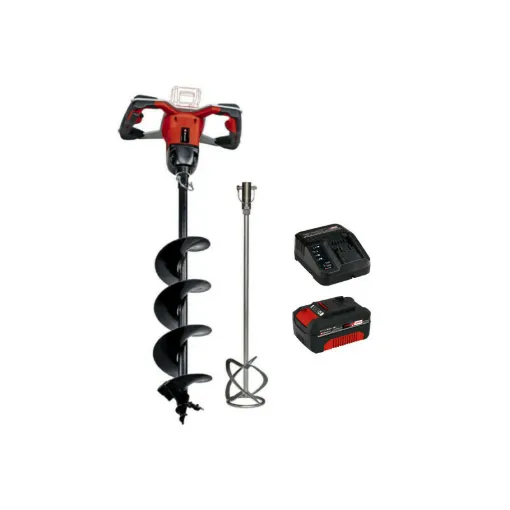 Picture of Pack EINHELL 18V Power X-Change - GE-EA 18/150 Li BL Auger - Brushless - Mortar Mixer - Starter Kit Power 4.0Ah