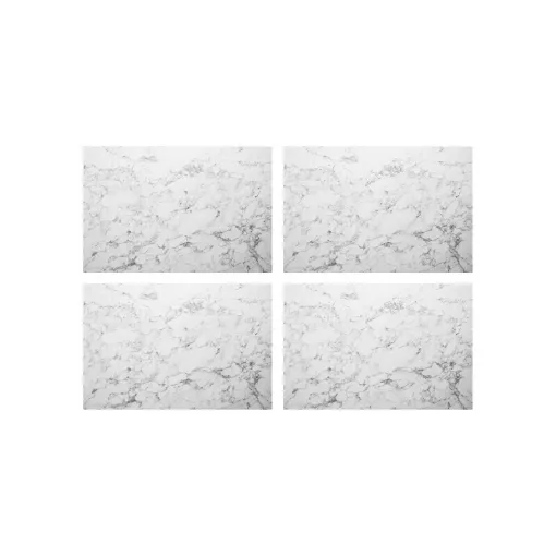 Picture of Set of 4 TILES SIBU DESIGN wall panels - DM Marble White Nature - 100 x 64 cm