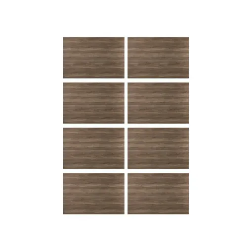 Picture of Set of 8 TILES SIBU DESIGN wall panels - WL Nutwood Country Nature - 100 x 64 cm