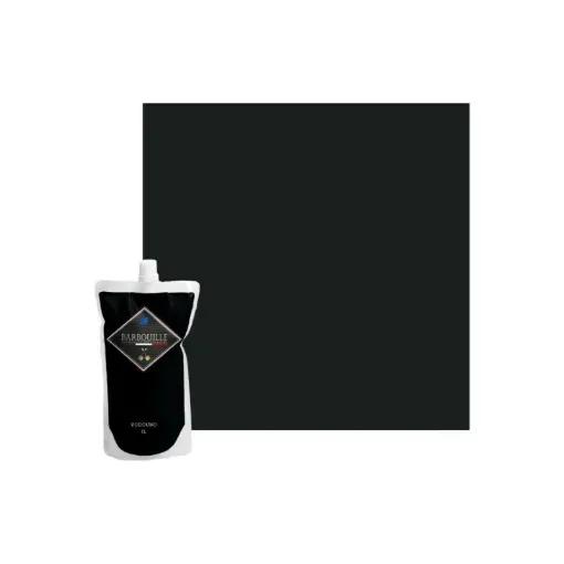 Picture of Acrylic paint washable satin BARBOUILLE - For walls, ceilings, furniture and wood - 1L - Black Vodoun�