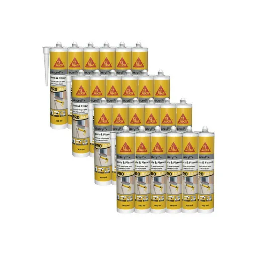 Picture of Batch of 24 SIKA Sikacryl Plus acrylic sealants - Oak - 300ml