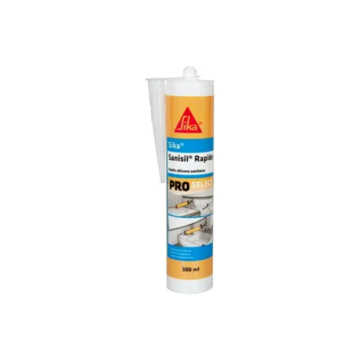 Picture of Anti-mould silicone mastic for sanitary facilities - SIKA Sanisil Rapide - Transparent - 300ml