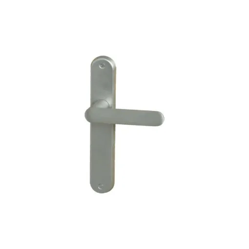 Picture of Door handle on plate model Daphne - Cane spout - Satin nickel plated