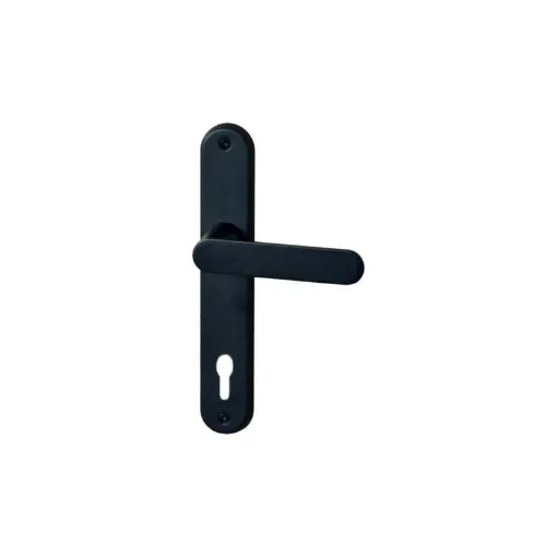 Picture of Door handle on classic key plate model Daphne - Velvet black