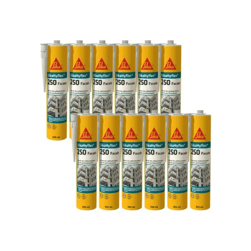 Picture of Batch of 12 SIKA SikaHyflex 250 Fa�ade high performance sealants - Concrete grey - 300ml