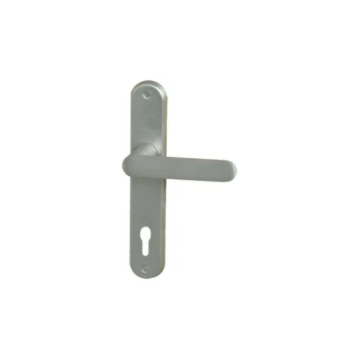 Picture of Door handle on classic key plate model Daphne - Satin Nickel