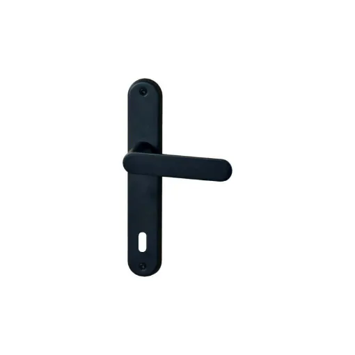 Picture of Door handle on key plate L model Daphne - Velvet black