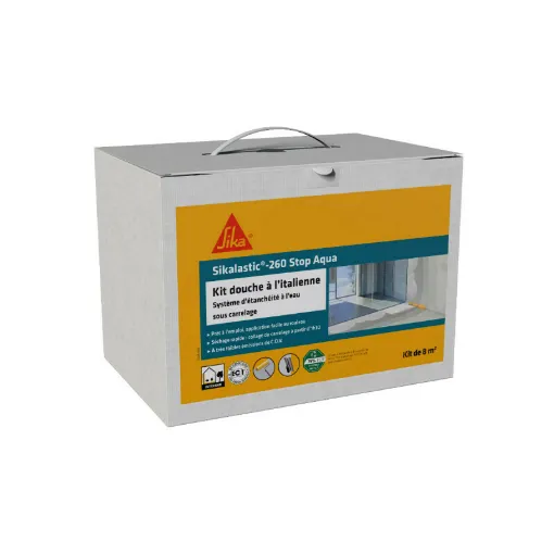 Picture of Italian shower kit SIKA - Waterproofing under tiles Sikalastic 260 Stop Aqua - 8m� - Waterproofing under tiles