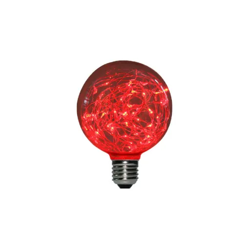 Picture of XXCELL Red Globe LED Light Bulb with Copper Wire - 2W - E27