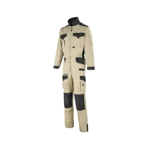 Picture of LAFONT Work Attitude 2 Zips Work Suit - Beige-Black - Size 1