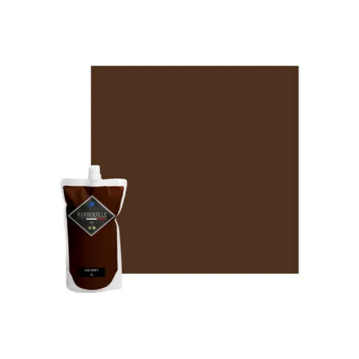 Picture of Acrylic paint washable velvet BARBOUILLE - For walls and ceilings - 1L - Marron Abomey