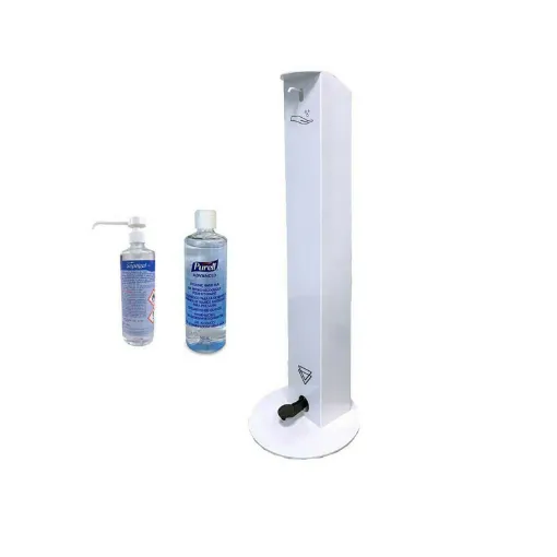 Picture of OCCIGEL Contactless Dispenser Pack - 2 bottles of hydroalcoholic gel 500 ml - White