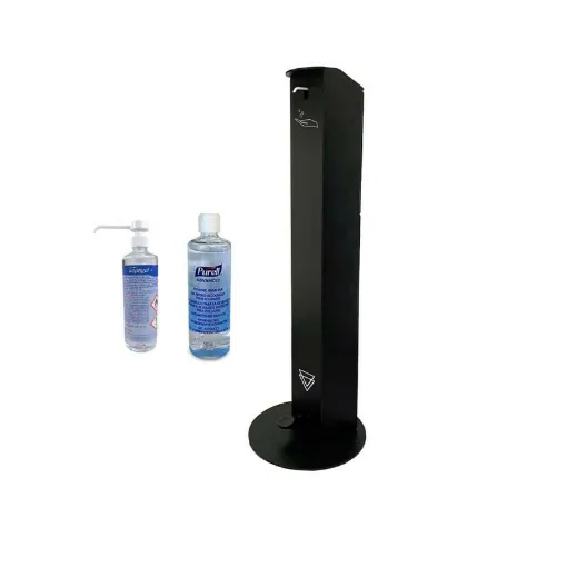 Picture of OCCIGEL Contactless Dispenser Pack - 2 bottles of hydroalcoholic gel 500 ml - Black