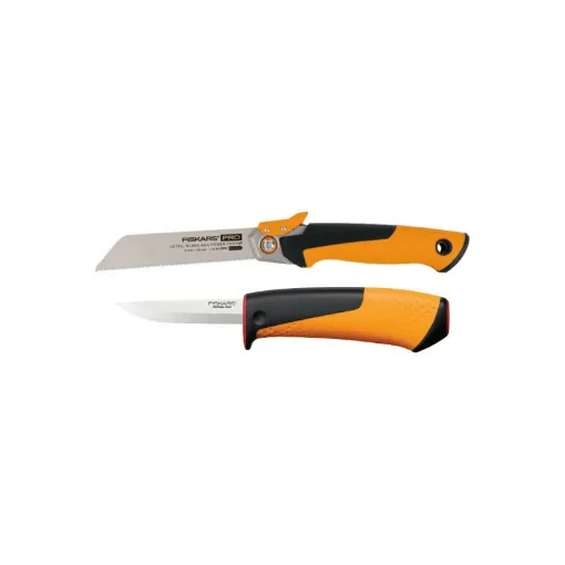 Picture of FISKARS Folding Pulling Saw Pack - PowerTooth - 15cm - 19TPI - Craftsman Knife - 20,9cm