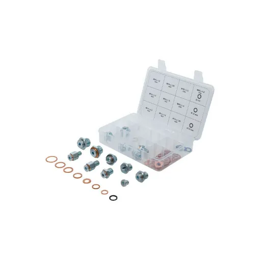 Picture of BGS TECHNIC Oil Drain Plug Repair Set - 63 pcs - 70184