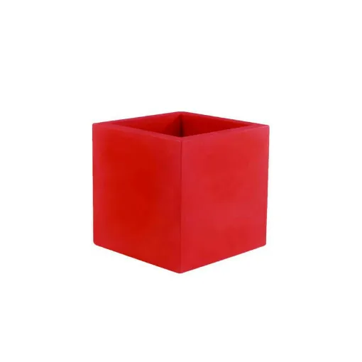 Picture of VONDOM Pot Model Cubo - Matt red - 50cm