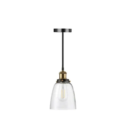 Picture of Glass hanging lamp with retro LED bulb Filament XXCELL - E27