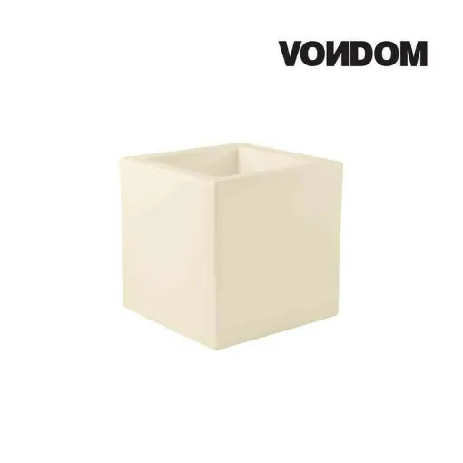 Picture of VONDOM Pot Cubo Model - Matt Ecru - 50cm