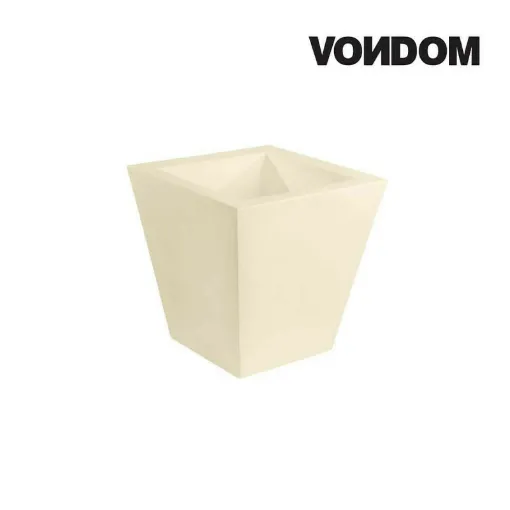 Picture of VONDOM Pot Cuadrado Model - Matt Ecru - 50cm