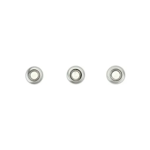 Picture of Set of 3 PHILIPS tiltable recessed rings - GU10 - 9 cm - matte chrome - 93513