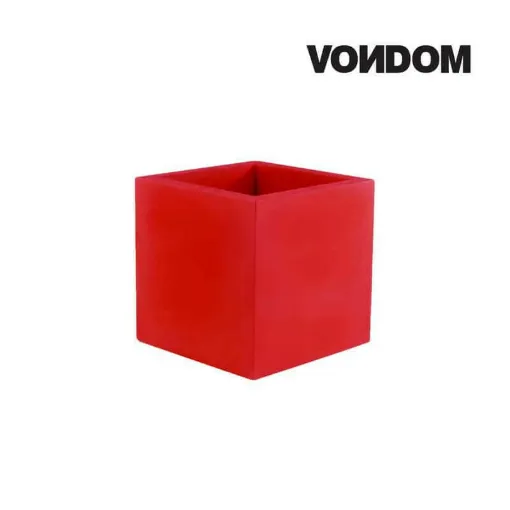 Picture of VONDOM Pot Model Cubo - Matt red - 40cm