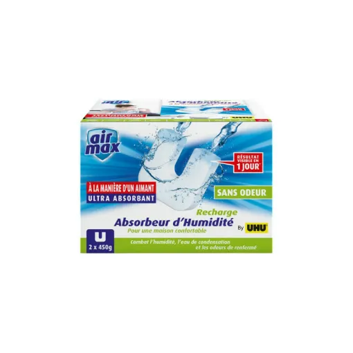 Picture of Set of 2 refills for Airmax by UHU moisture absorber - 2x450g - 34848