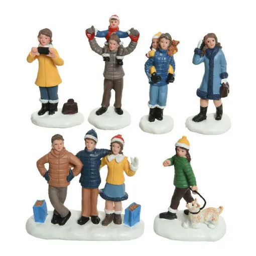 Picture of Blister 6 Christmas figures in polyresin