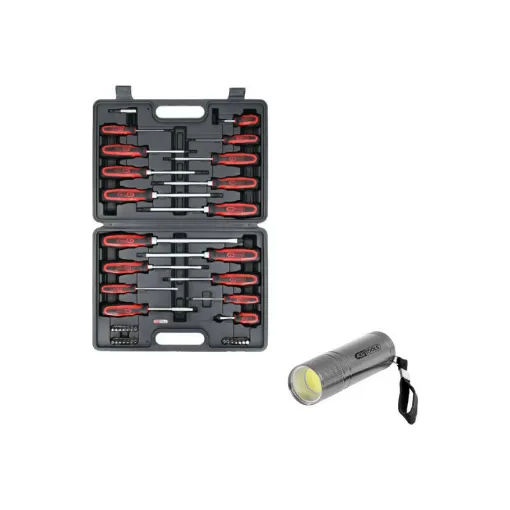 Picture of Pack KS TOOLS - 39 pcs ergot screwdriver case - COB LED Flashlight - L.84 mm