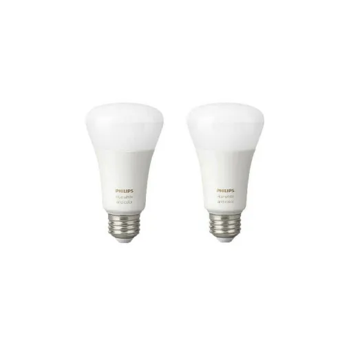 Picture of PHILIPS HUE E27 x 2 connected bulbs - Multicolor