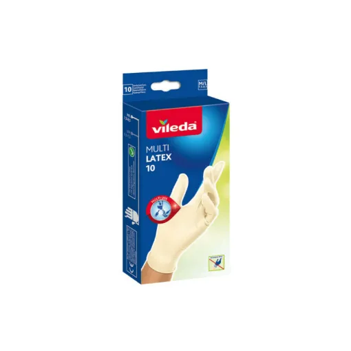 Picture of VILEDA Pack of 10 Multilatex Disposable Gloves - Size S-M