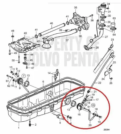 Picture of Volvo Penta 21442157 Flange Cover