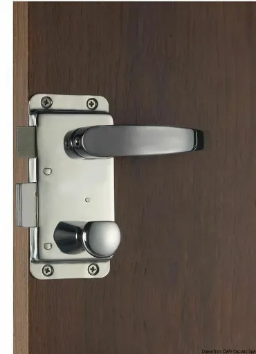 Picture of Complete with concealed hinge. For doors with thickness 16/38 mm. - Pair of handles - 38.129.54 - Yale